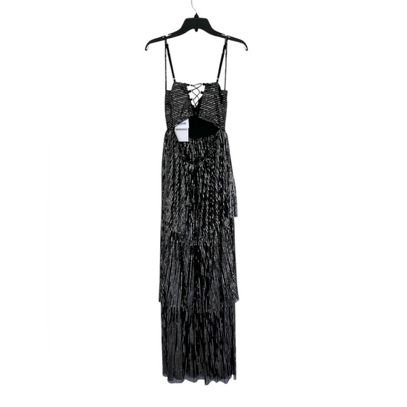 Sabina Musayev Metallic Black Maxi Dress - Picture 4 of 6